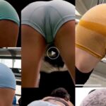 Gym candid compilation while workout